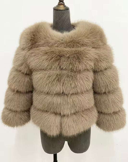 Fourrure taupe